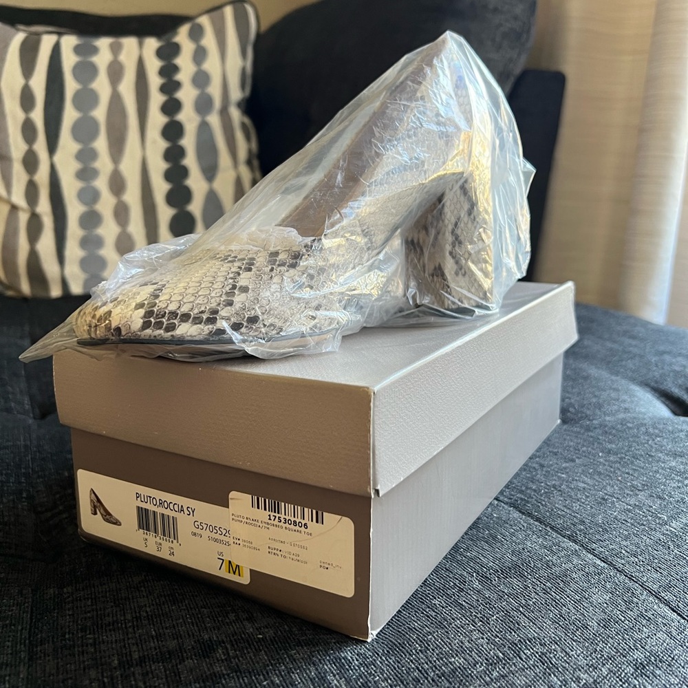 Franco Sarto Snake Square Toe Pump